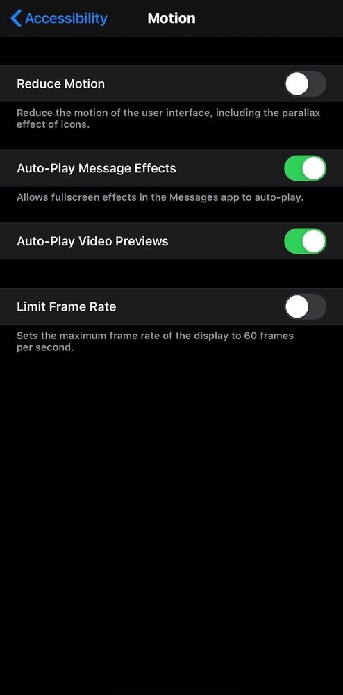 iPhone 11 Pro Max呈現(xiàn)了“約束改寫(xiě)率”的選項(xiàng)